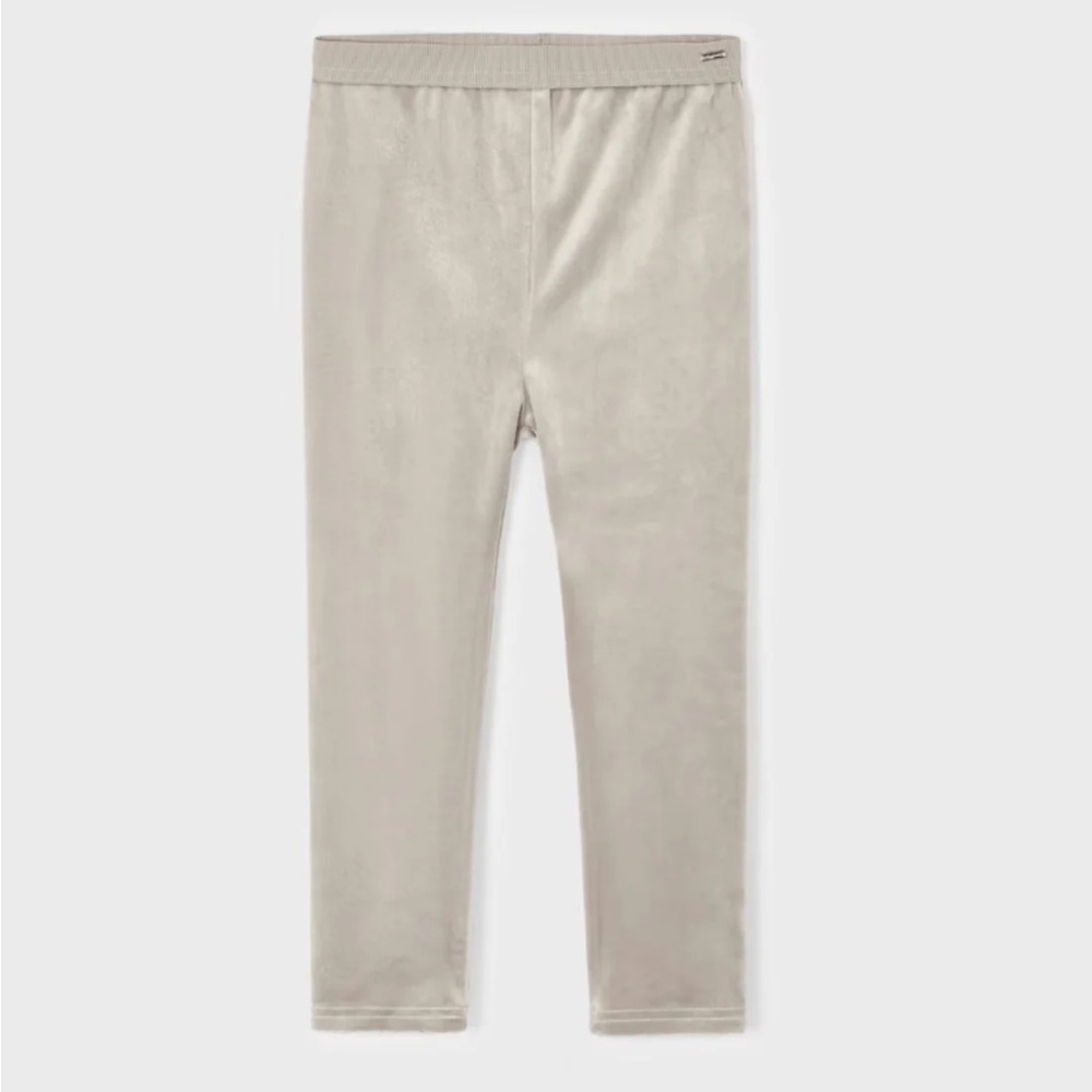 Mayoral Girls Sepia Velvet Leggings NWOT